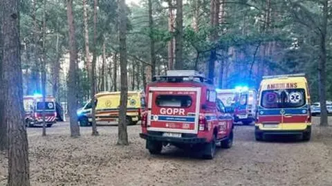 Na teren obozu przyjechały karetki