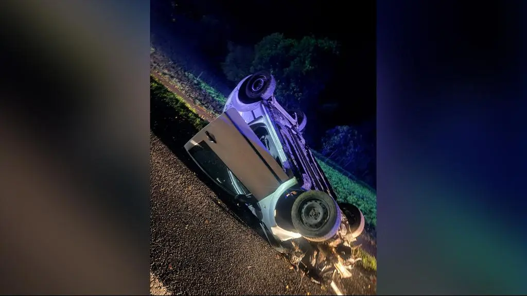 Nastolatek jechał za szybko i stracił panowanie nad autem