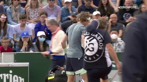 Karygodne zachowanie wściekłego Rosjanina podczas meczu Roland Garros