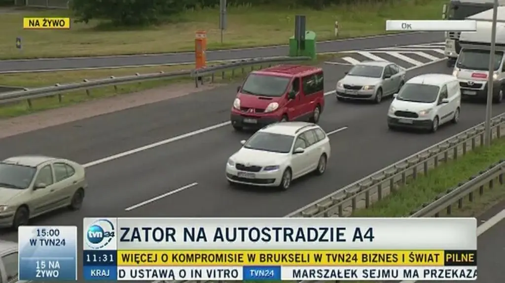Korki na A4