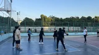 Trening drużyny koszykówki w Bejrucie