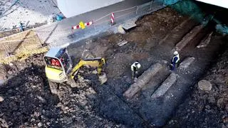 Pozostałości Twierdzy Kraków znaleziono podczas przebudowy drogi pod wiaduktem kolejowym na ulicy Dekerta