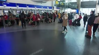 Utrudnienia na dworcu w Warszawie