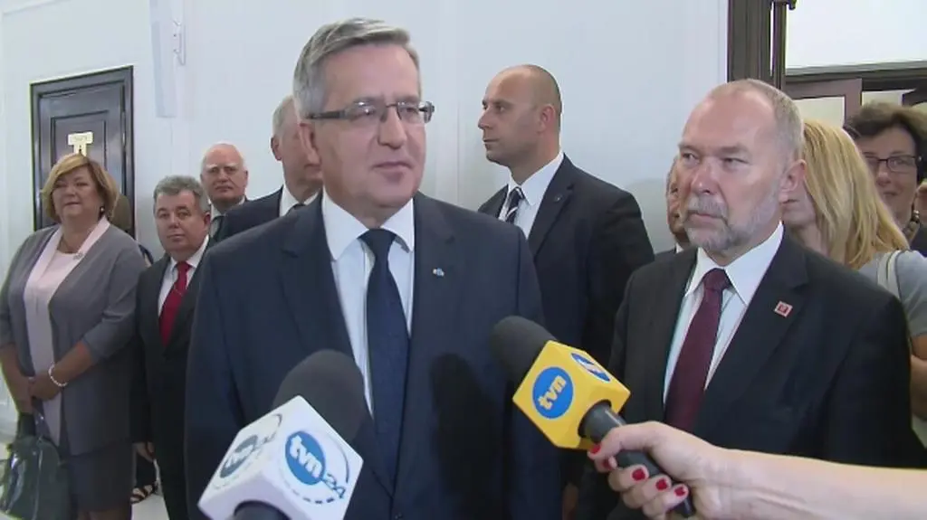 Komorowski o wystąpieniu Dudy