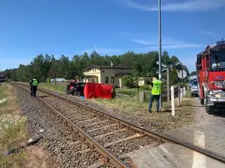 Wypadek na przejeździe kolejowym 