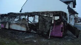 Podpalił autobus, został zatrzymany i usłyszał zarzuty