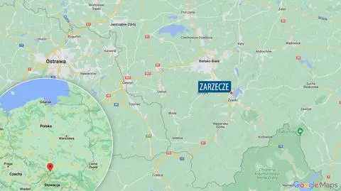 Ziemia osunęła się przy drodze na Śląsku