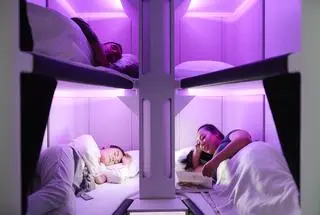 "Skynest" na pokładzie Boeinga 787 Dreamliner linii Air New Zealand