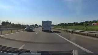 78-latek jechał pod prąd na S7