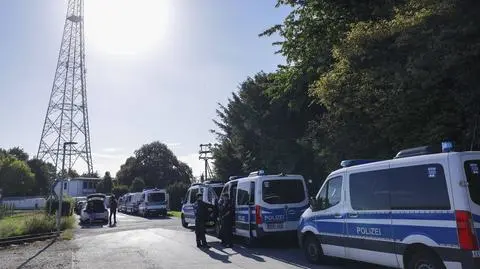 Niemiecka policja w Bergheim