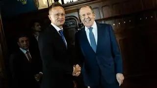 Peter Szijjarto oraz Siergiej Ławrow