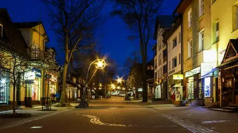 Krupówki nocą