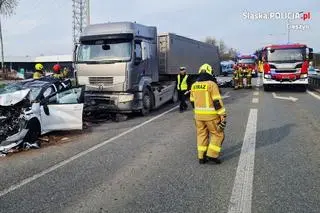 Karambol przed pasami w Ustroniu