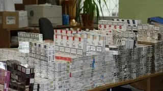 Skonfiskowane papierosy