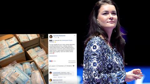 Dziesięć tysięcy maseczek od Agnieszki Radwańskiej. "To moja cegiełka"