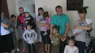 24-osobowa rodzina uchodźców u pani Darii w Zgierzu