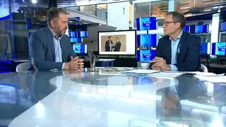 Piotr Świerczek we "Wstajesz i wiesz" w TVN24