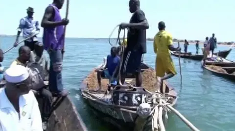 Łodzie na rzece Niger