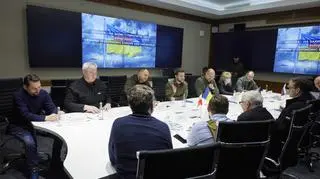 Premier Mateusz Morawiecki, wicepremier Jarosław Kaczyński wraz z premierami Czech oraz Słowenii spotkali się w Kijowie z prezydentem i premierem Ukrainy