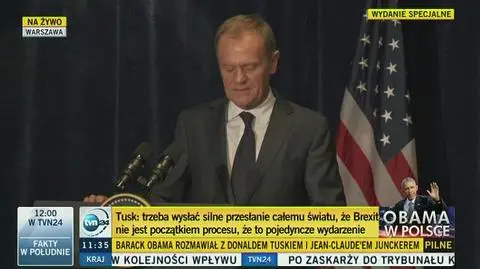 Tusk: ktokolwiek podważa podstawy demokracji szkodzi Ameryce oraz Europie
