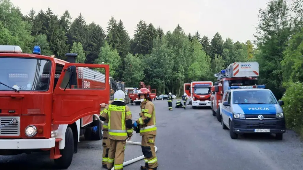 W akcji brało udział 38 zastępów straży pożarnej