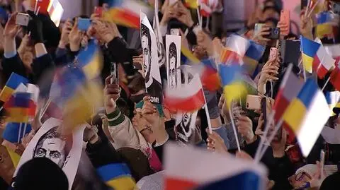 "Rosja nie wygra z Europą, kiedy Polak i Ukrainiec stają ramię w ramię". Zełenski w Polsce, oglądaj TVN24 