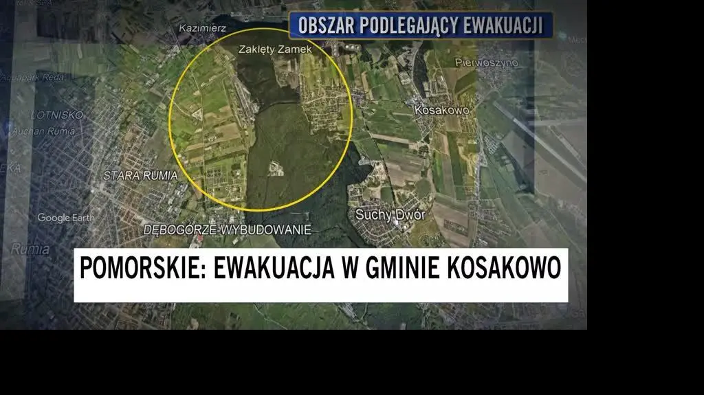 Niewybuch w gminie Kosakowo