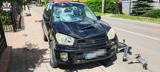 Kierująca rowerem nie mogła w żaden sposób uniknąć zderzenia