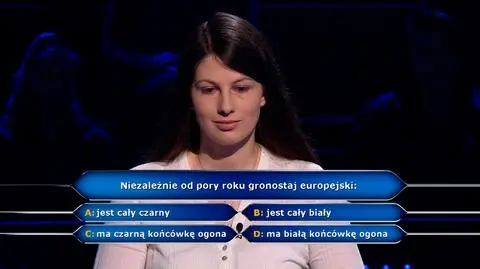 Gronostaj europejski w pytaniu z "Milionerów"
