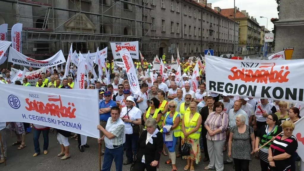 Związkowcy na ulicach