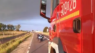Na miejscu pracowały służby