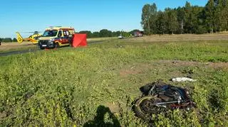 Motocyklista zginął na miejscu 