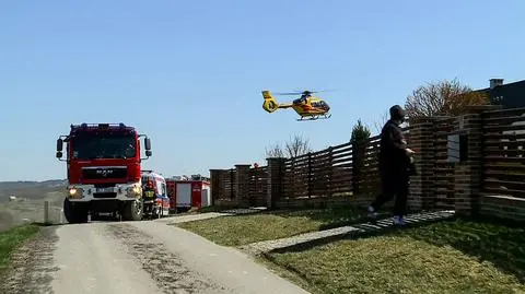 Dwulatek wszedł ojcu pod koła wozidła budowlanego, nie żyje