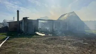 Pożar dwóch kurników. W środku kilkanaście tysięcy kurcząt