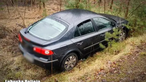 Nastolatek zakończył jazdę w rowie