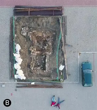 Tak wyglądały odkryte pozostałości po piecu