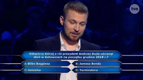 Któremu z aktorów dłoń uścisnął Andrzej Duda? Pytanie za 10 tysięcy złotych