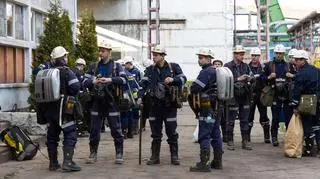 Rescuers in Zofiówka Coal Mine