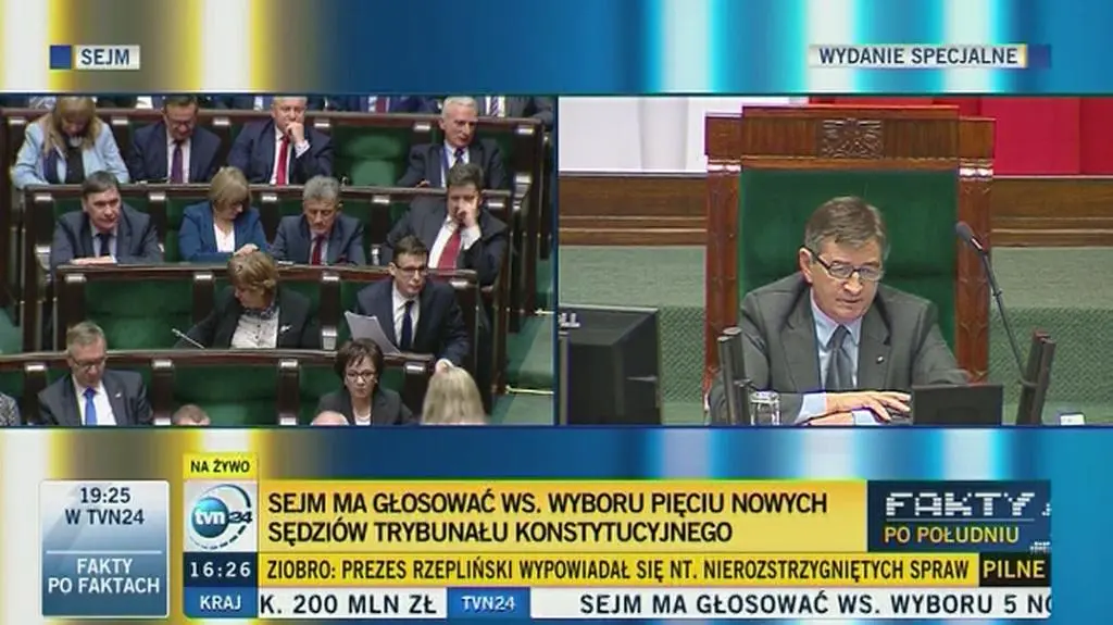 Protest posłów opozycji