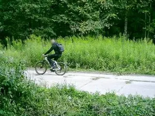 Wjechał rowerem na pas drogi granicznej 