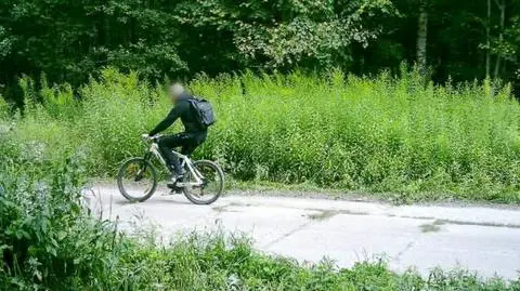 Wjechał rowerem na pas drogi granicznej 