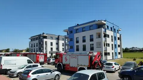 Osunął się strop w nowo oddanym budynku. 25 osób ewakuowanych