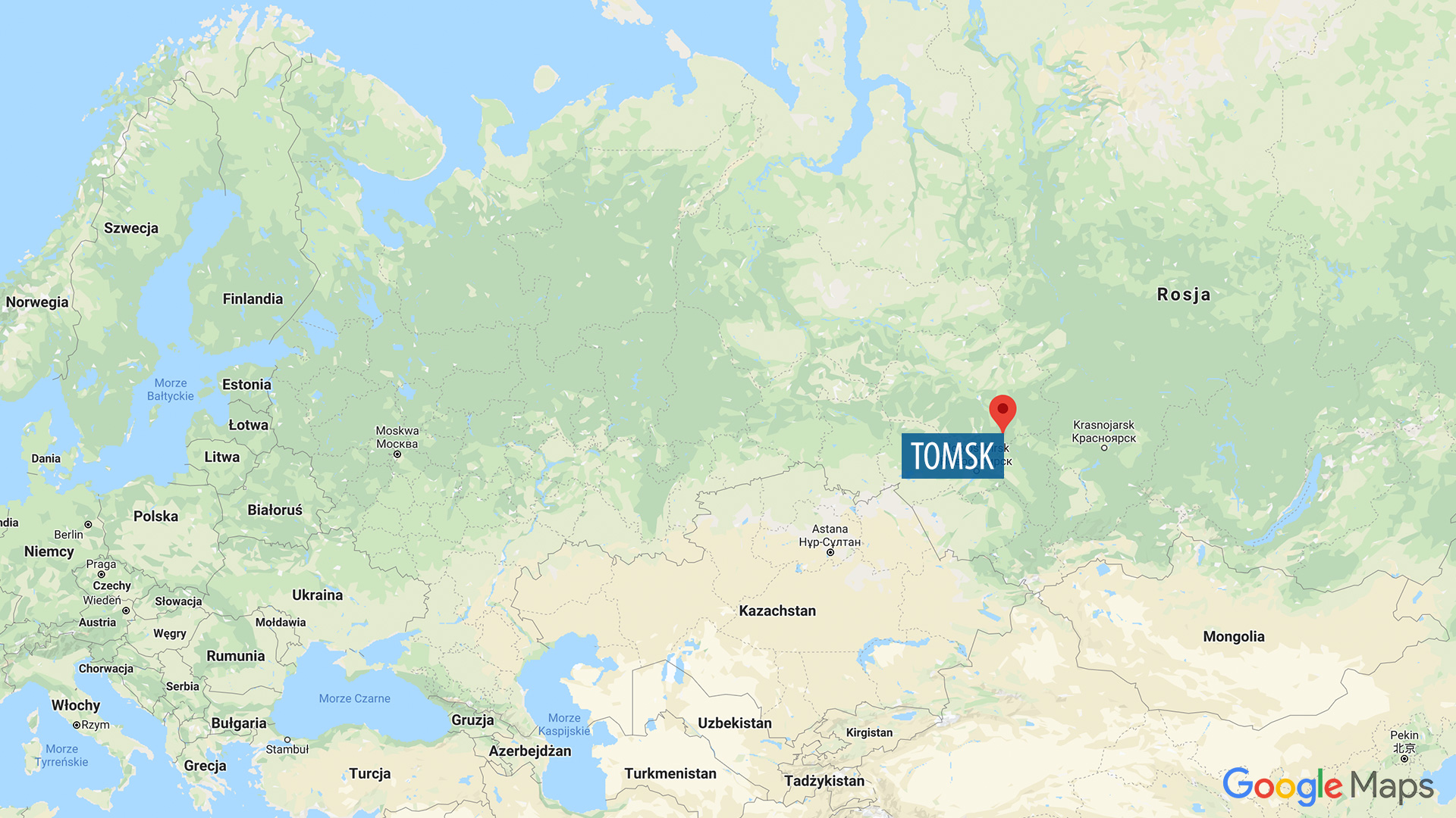 575-tysięczny Tomsk jest położony na Nizinie Zachodniosyberyjskiej 