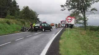 W wypadku w Szklarach zginęły dwie osoby