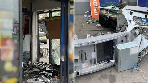 Wysadzony bankomat w Jeżowie