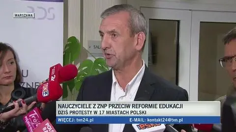 Broniarz: gdyby nie protest ZNP, nie byłoby rozmów dotyczących reformy edukacji