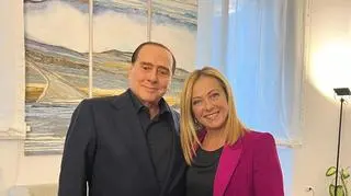 Giorgia Meloni i Silvio Berlusconi, październik 2022 roku