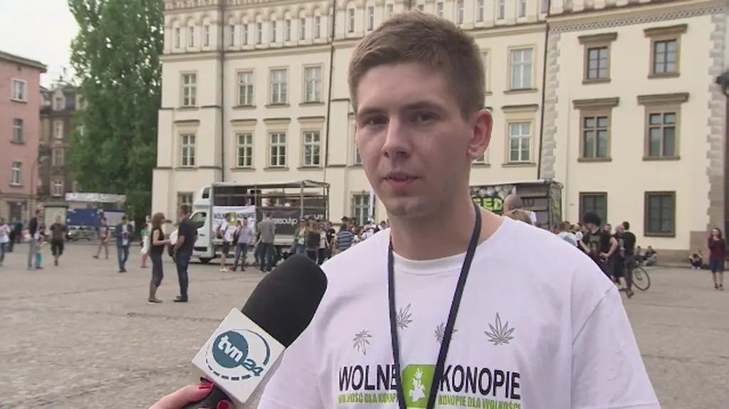 Marsz Wolnych Konopi w Krakowie