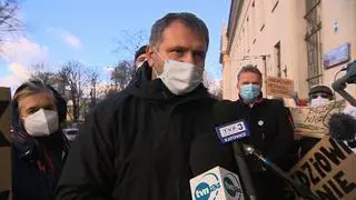 Sędzia Waldemar Żurek po rozprawie