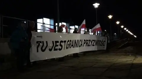 Protest podczas uroczystości na Westerplatte